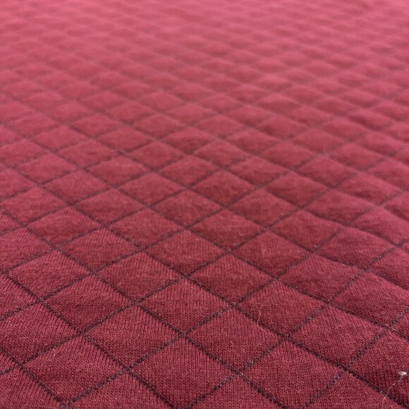 Eddie Bauer Mens XLT Fortify Quilted 1/4 Zip Sweatshirt Maroon Sweater Pocket - Picture 7 of 10